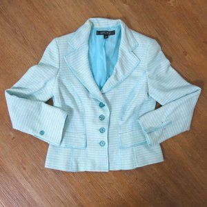 Blue Tweed-like vintage 2000s blazer